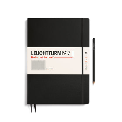 Master A4+ Square Grid Hardcover Notebook