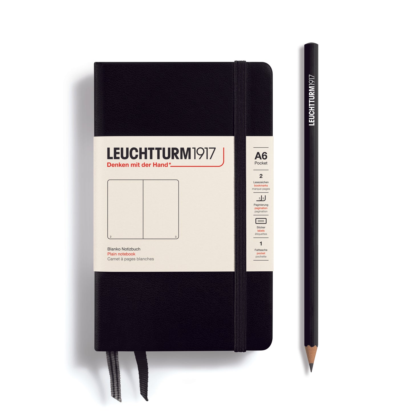 Pocket A6 Plain Hardcover Notebook