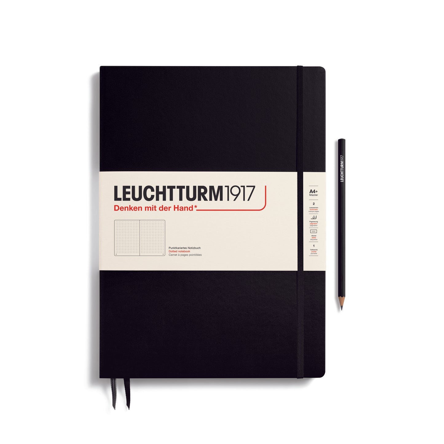 Master A4+ Dotted Hardcover Notebook
