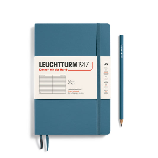 Medium A5 Ruled Softcover Notebook