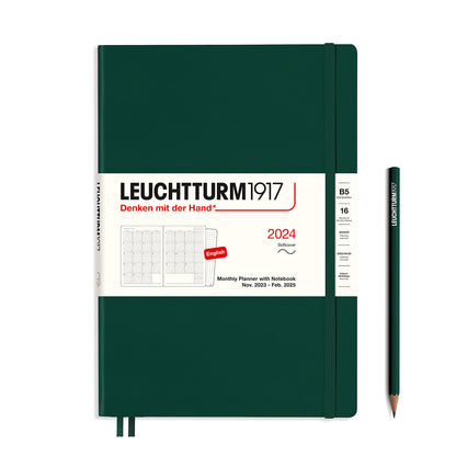 Monthly Planner and Notebook 2024 Softcover