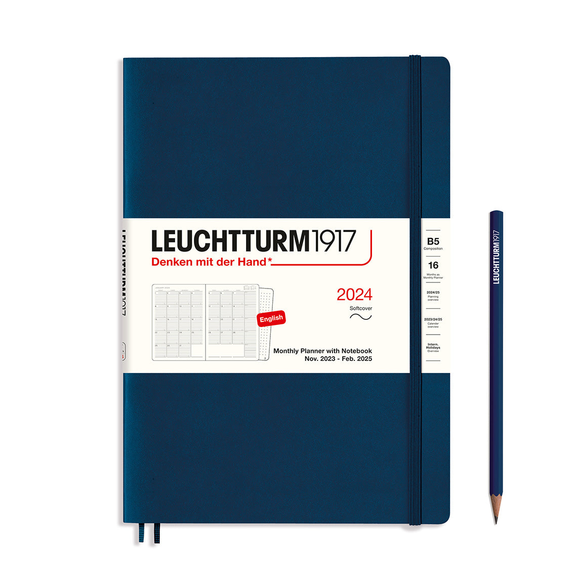 Monthly Planner and Notebook 2024 Softcover