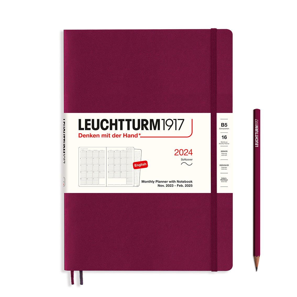 Monthly Planner and Notebook 2024 Softcover