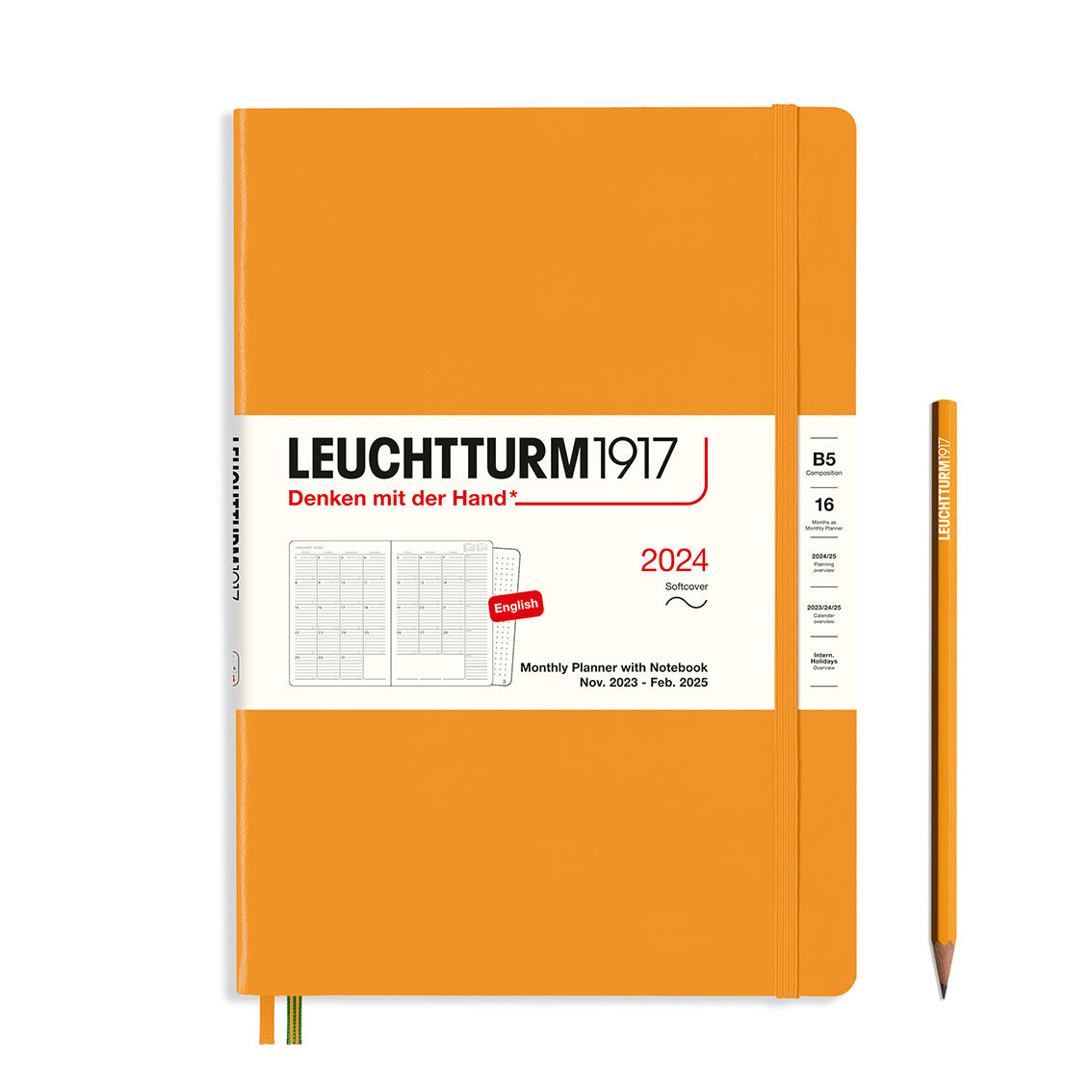 Monthly Planner and Notebook 2024 Softcover