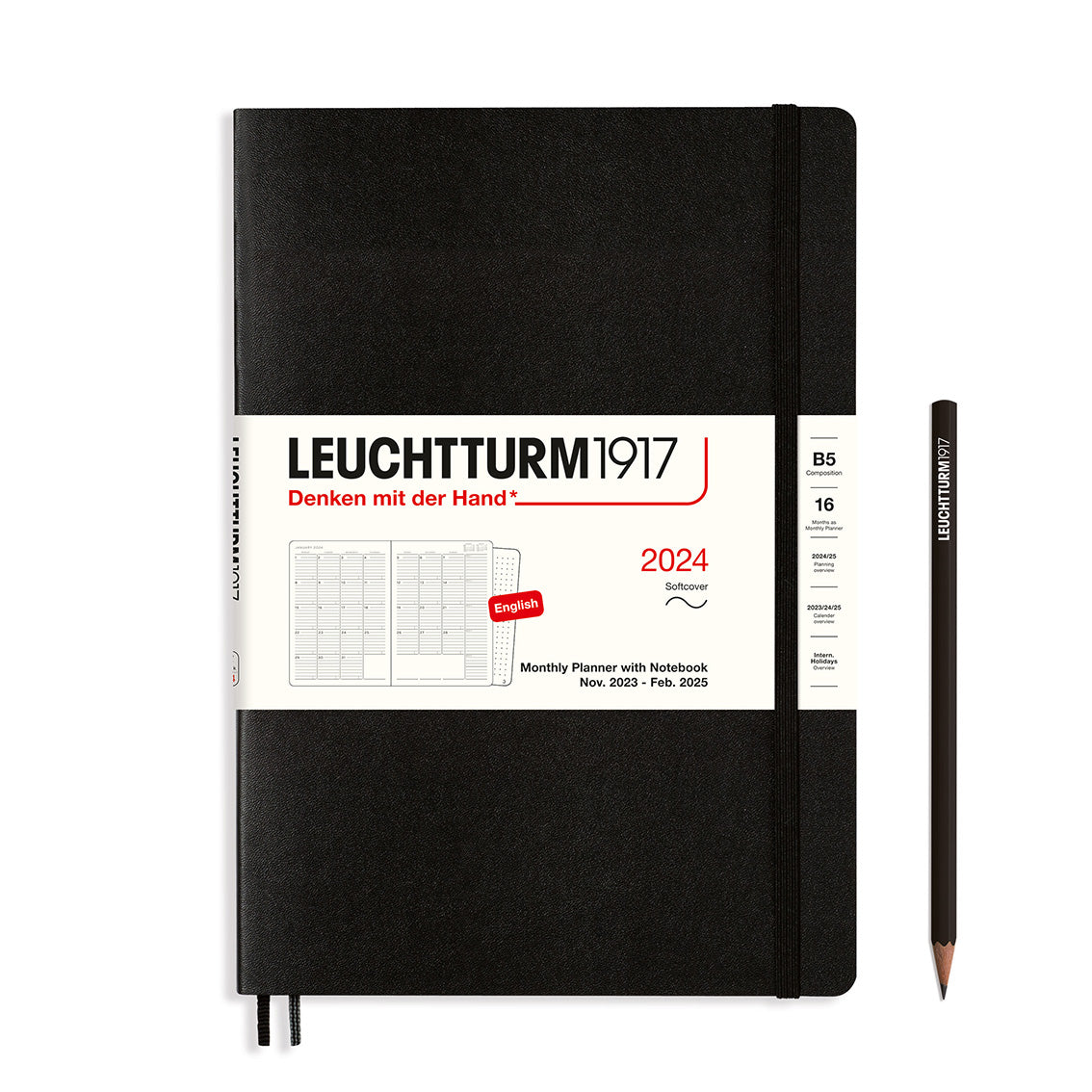 Monthly Planner and Notebook 2024 Softcover