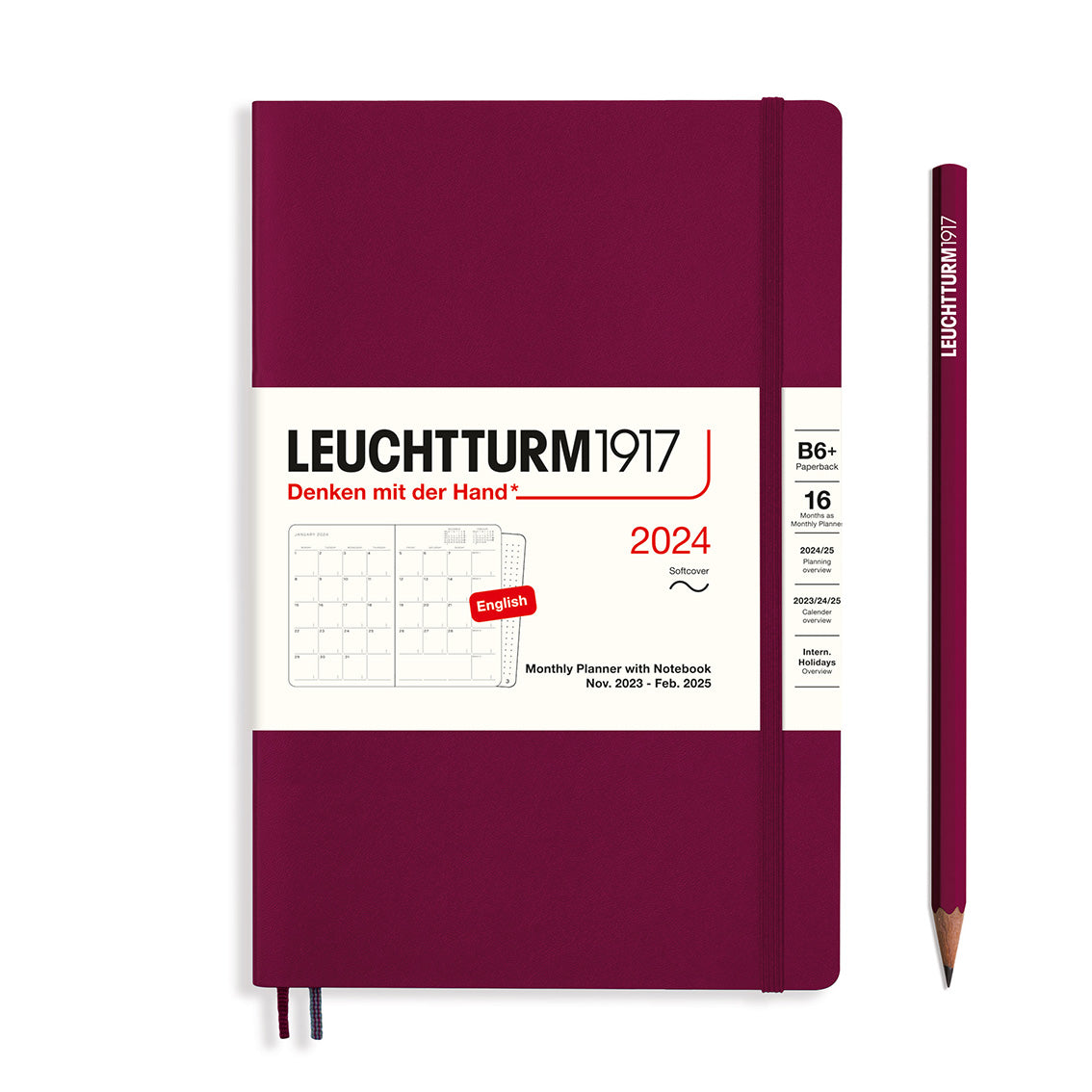 Monthly Planner and Notebook 2024 Softcover