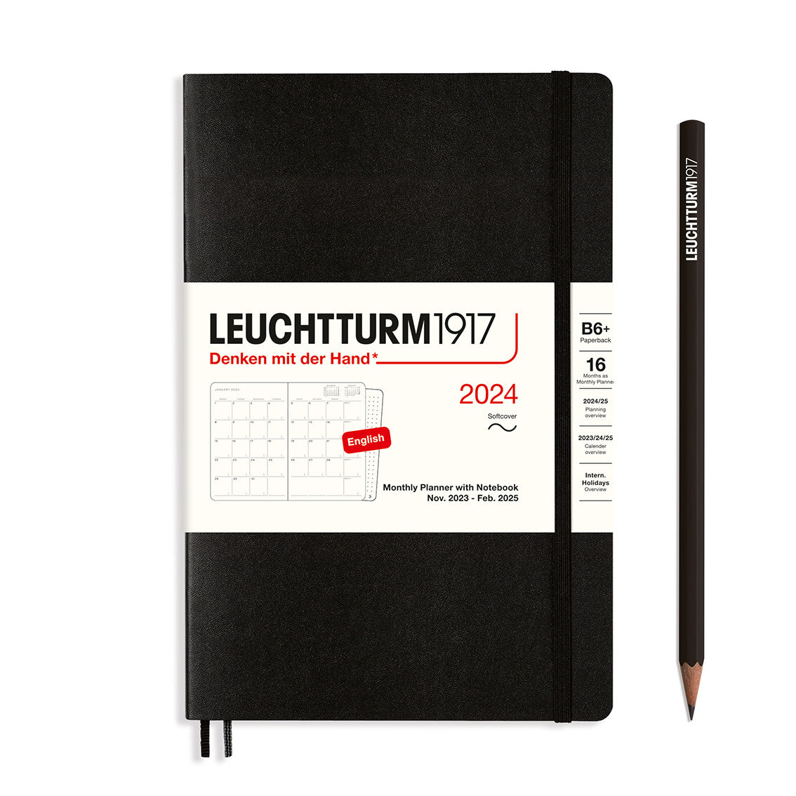 Monthly Planner and Notebook 2024 Softcover