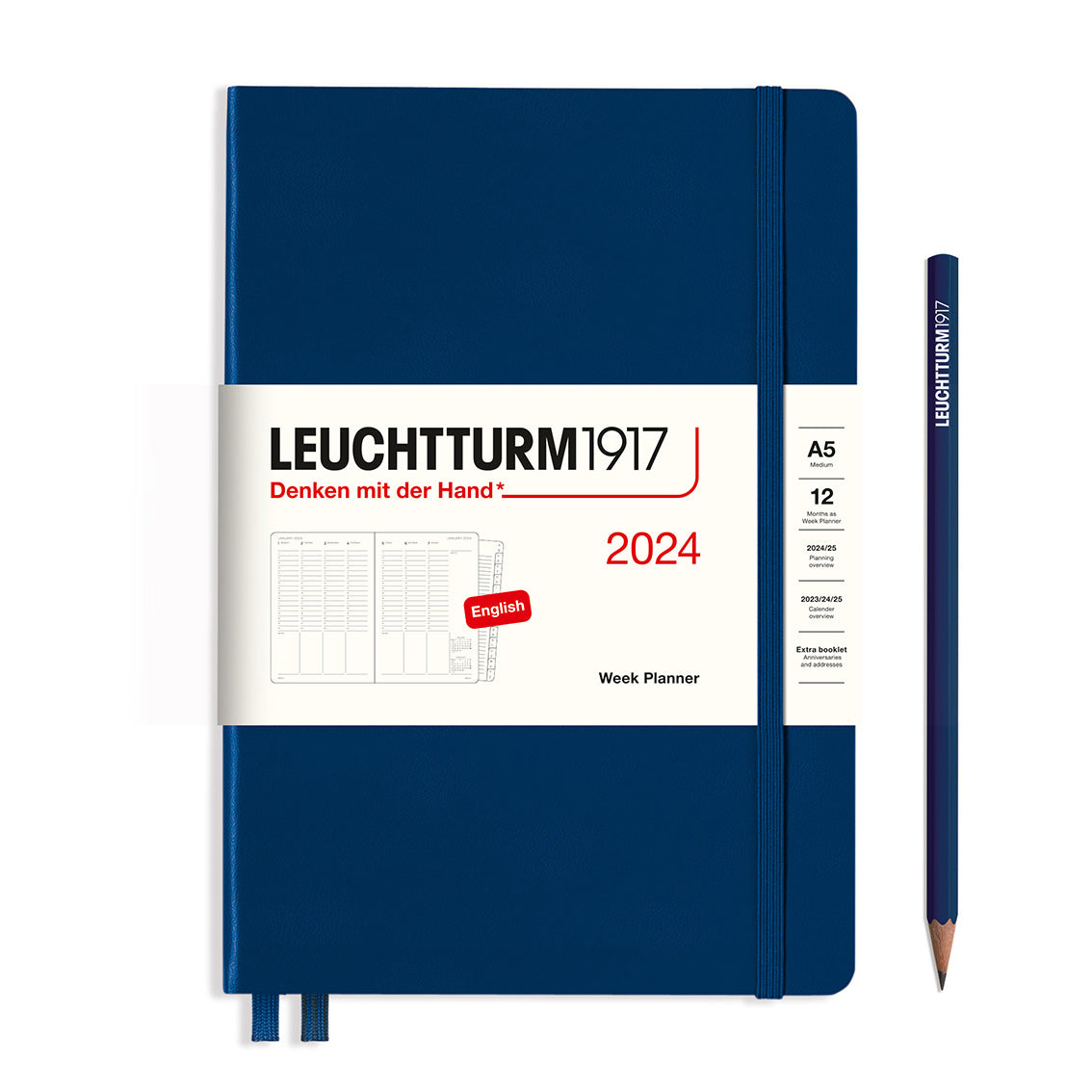 Vertical Week Planner 2024 Hardcover