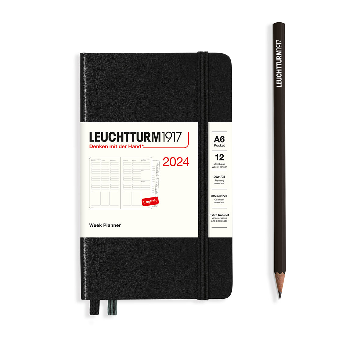 Vertical Week Planner 2024 Hardcover