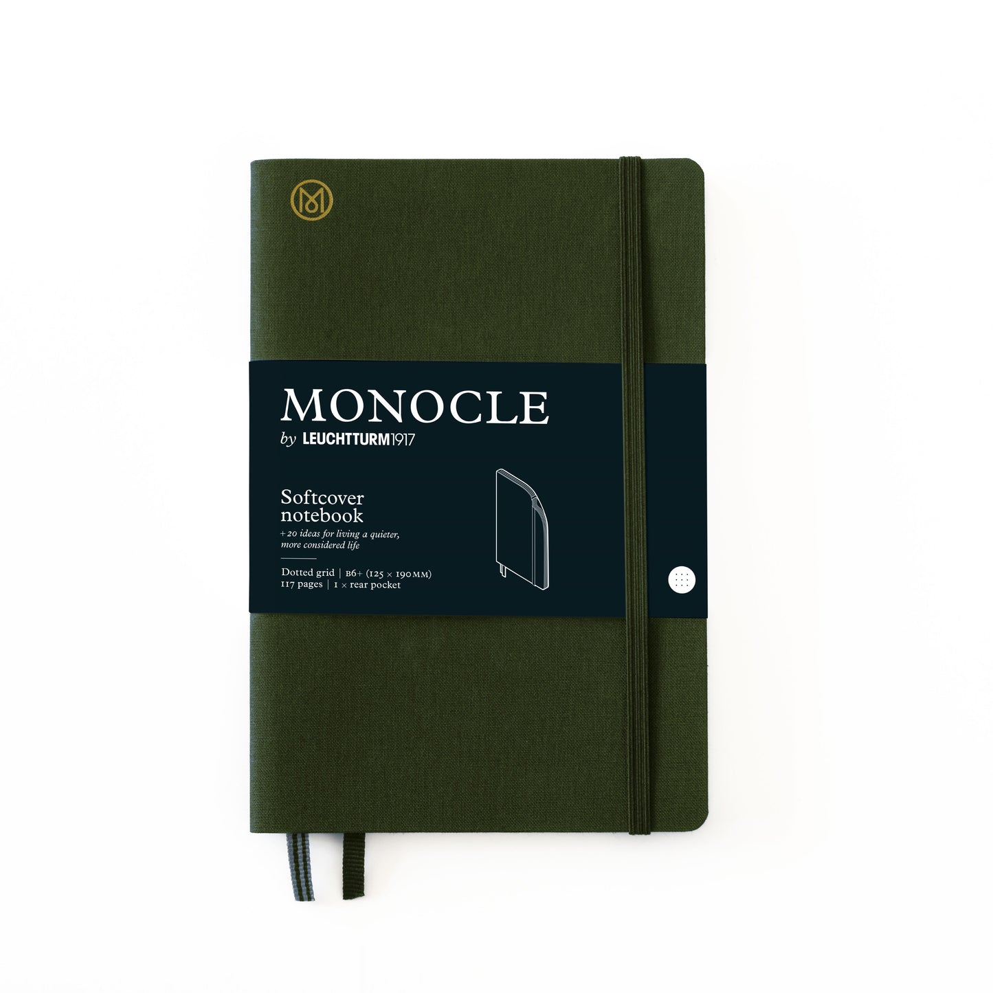 B6+ Dotted Linen Softcover Notebook
