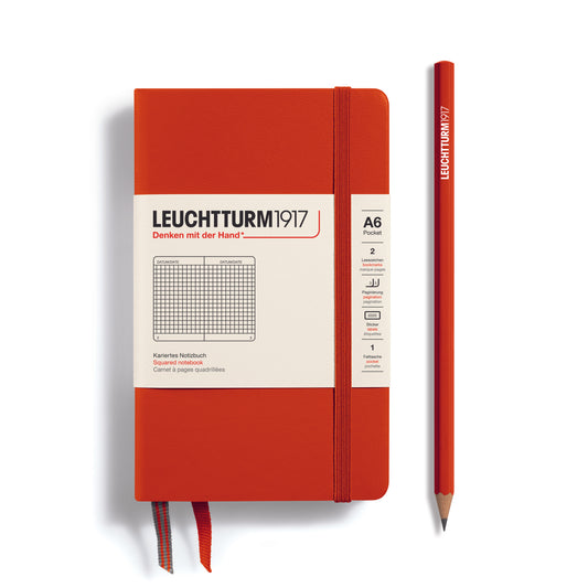 Pocket A6 Square Grid Hardcover Notebook