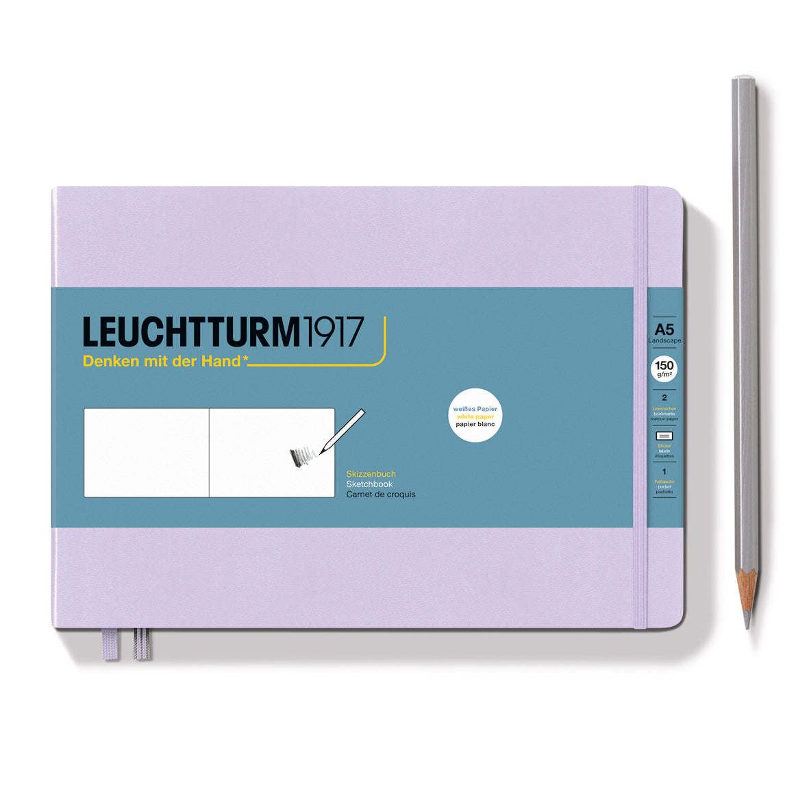 Medium A5 Landscape Hardcover Sketchbook