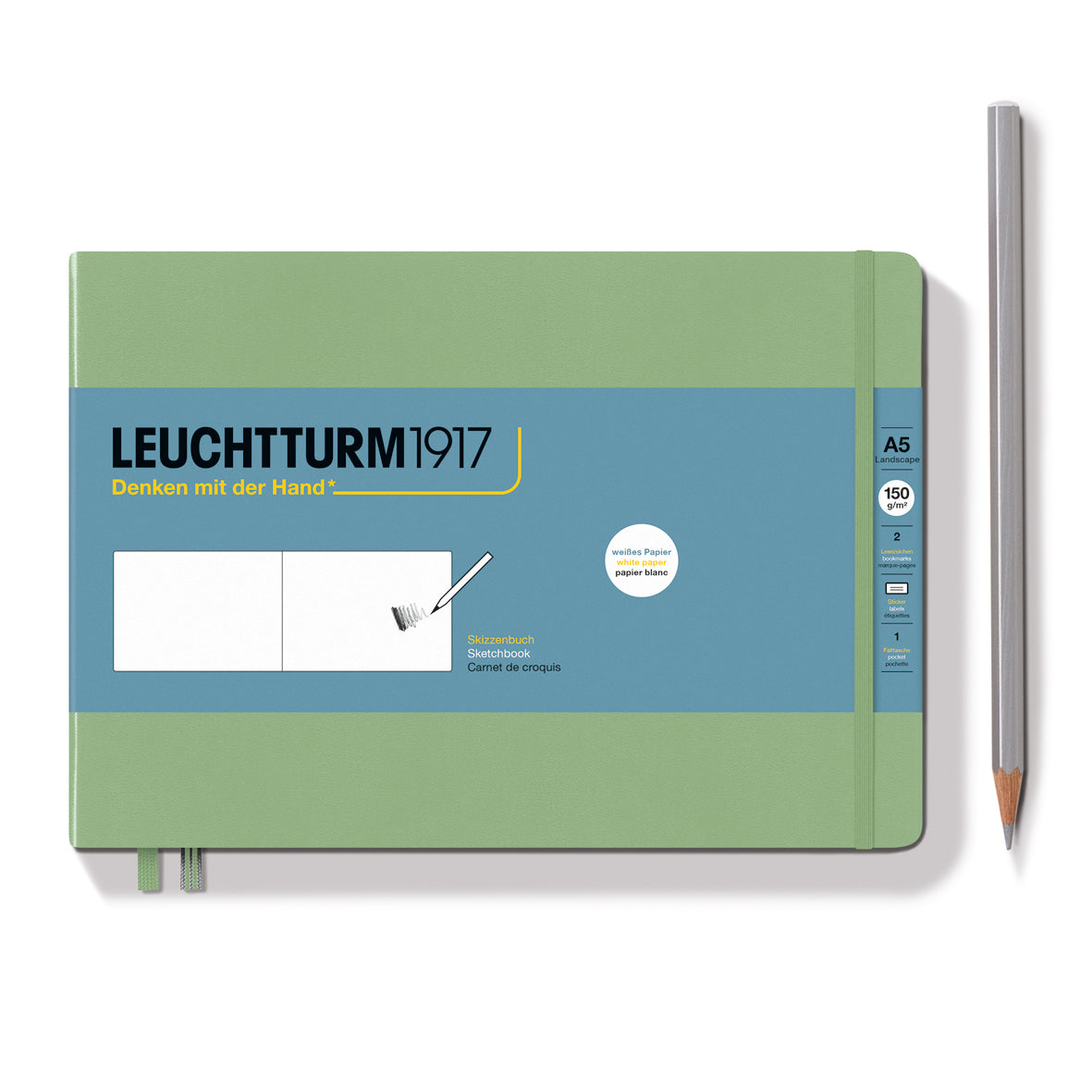 Medium A5 Landscape Hardcover Sketchbook