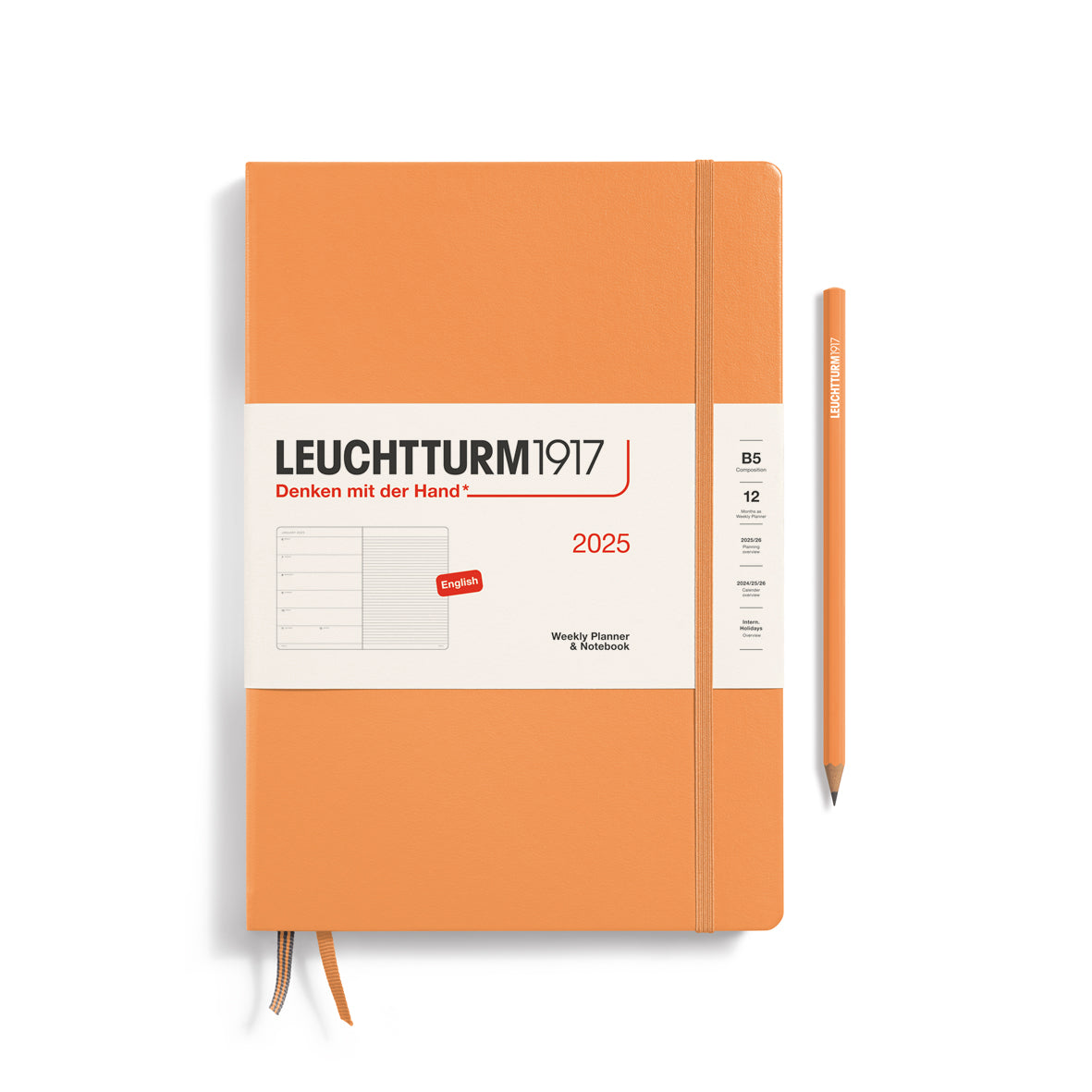 Weekly Planner & Notebook 2025 Hardcover