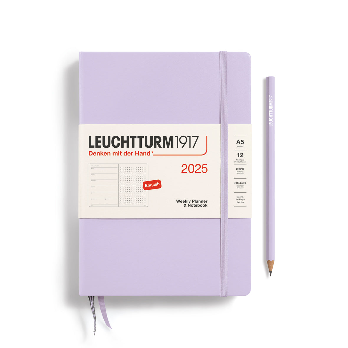 Weekly Planner & Dotted Notebook 2025 Hardcover