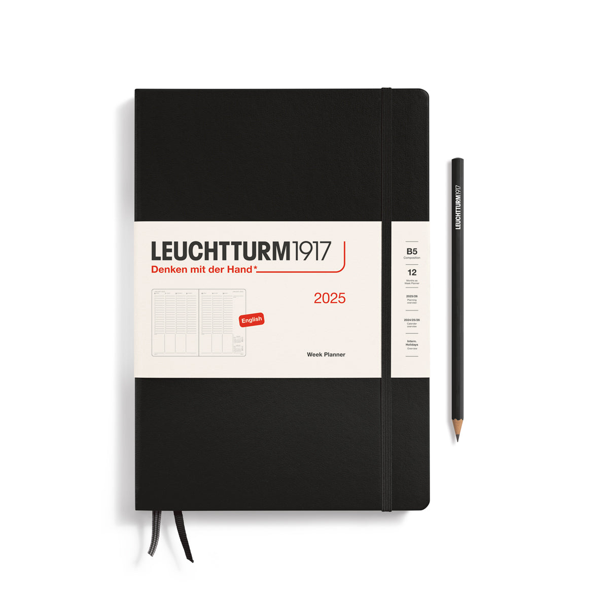 Vertical Week Planner 2025 Hardcover