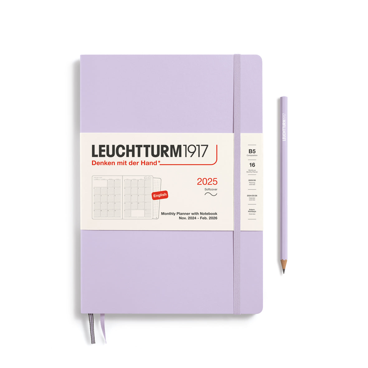 Monthly Planner and Notebook 2025 Softcover