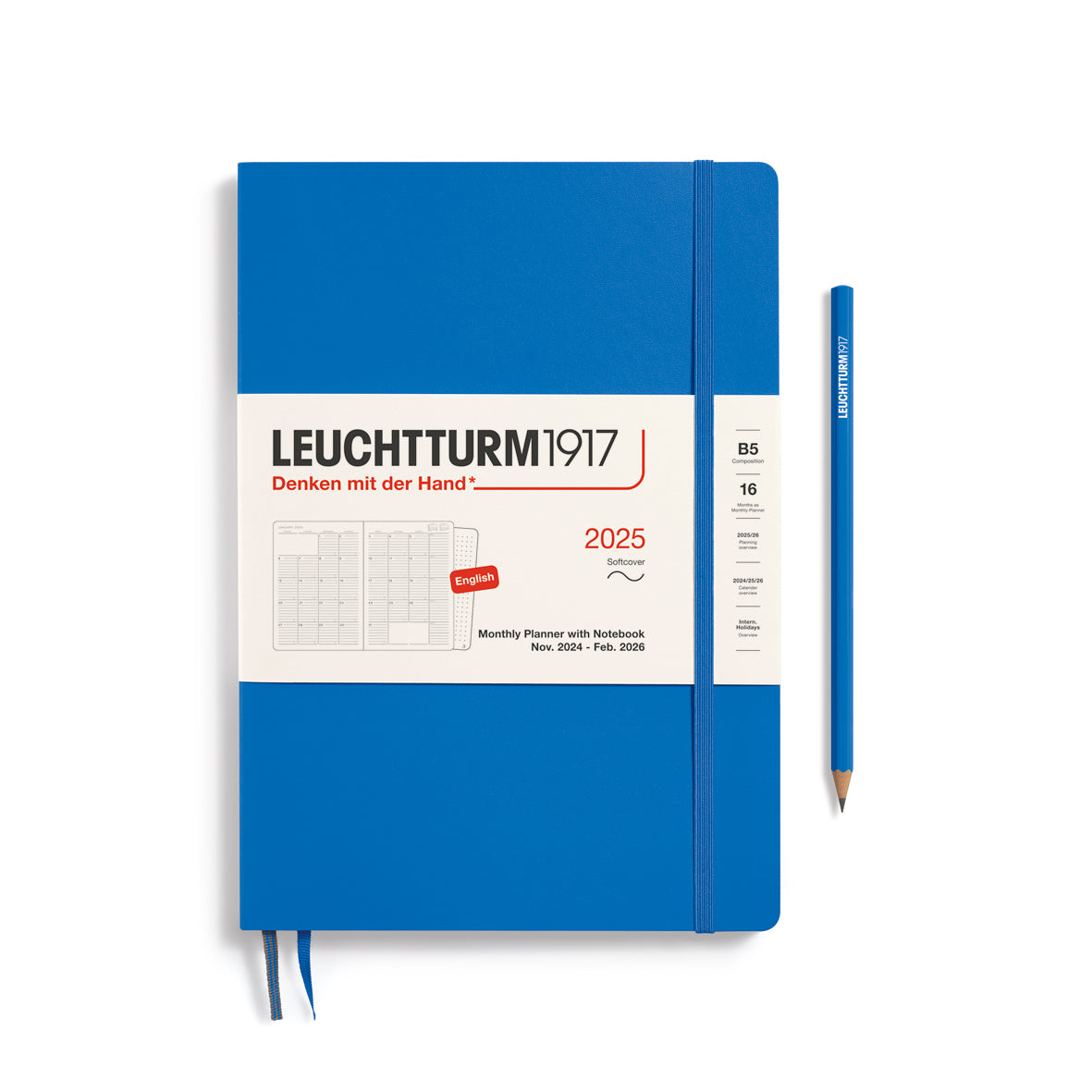 Monthly Planner and Notebook 2025 Softcover