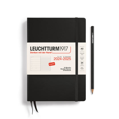 18-Month Weekly Planner & Notebook 2024-2025 Hardcover