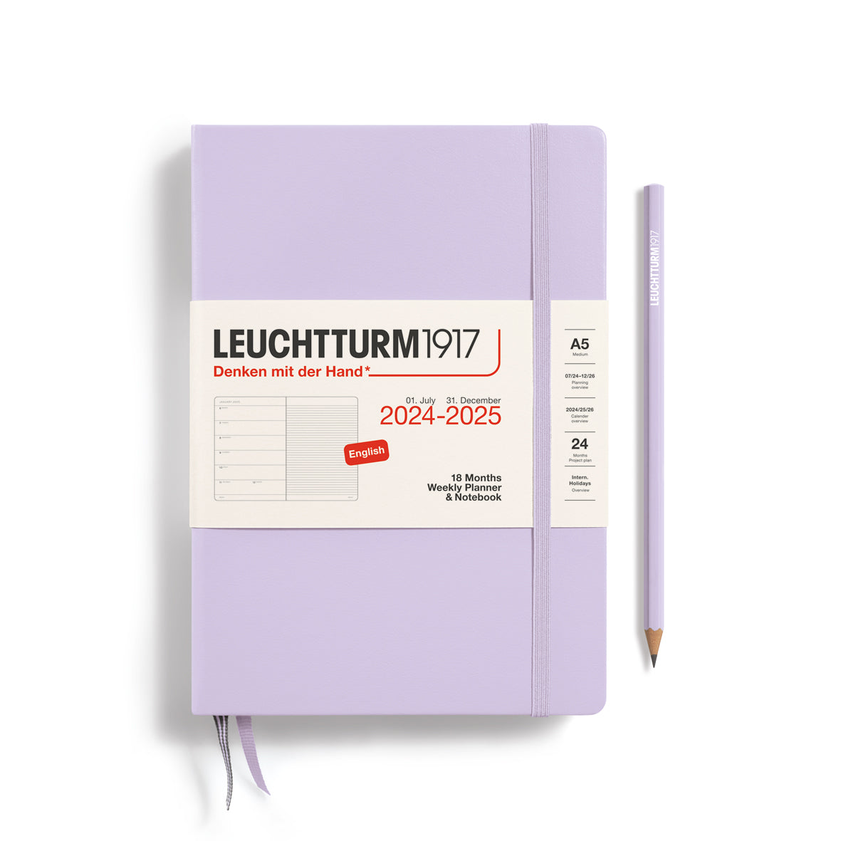 18-Month Weekly Planner & Notebook 2024-2025 Hardcover