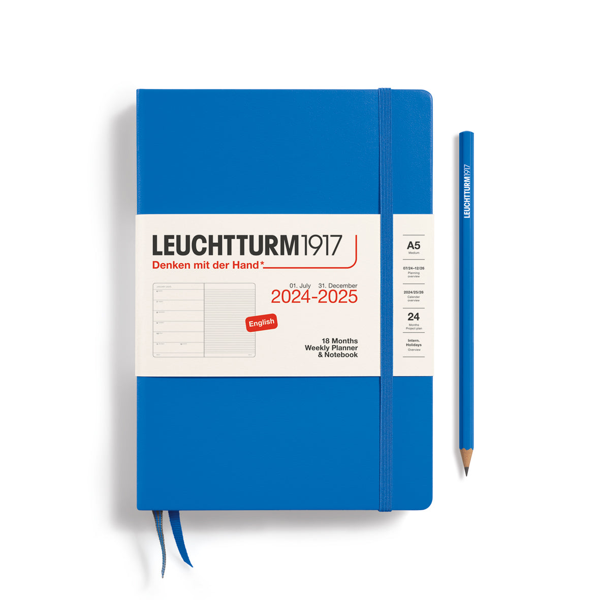 18-Month Weekly Planner & Notebook 2024-2025 Hardcover