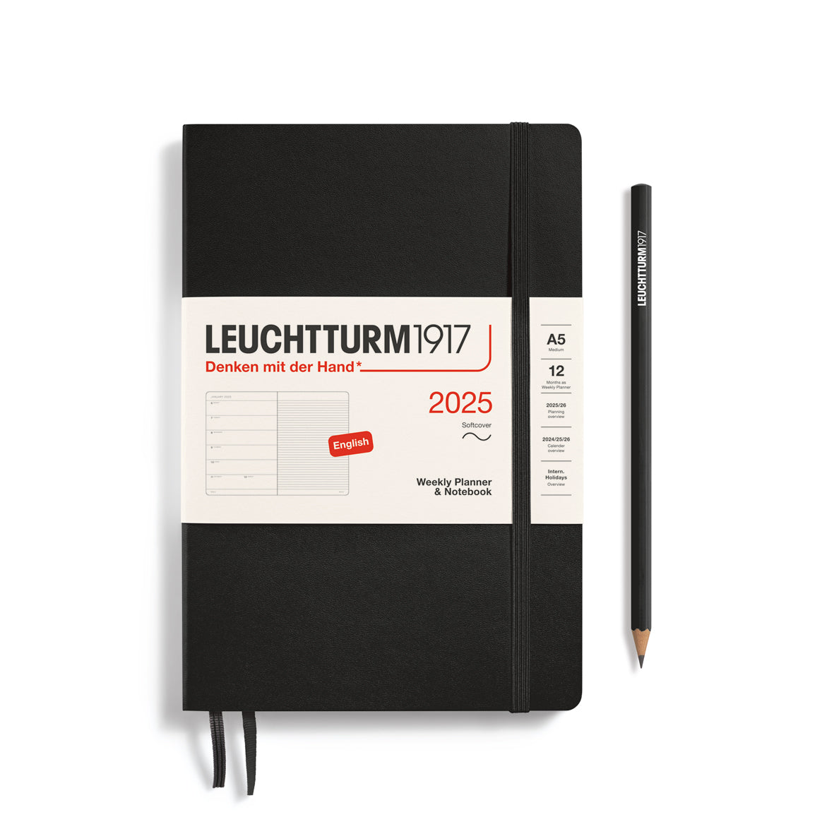 Weekly Planner & Notebook 2025 Softcover