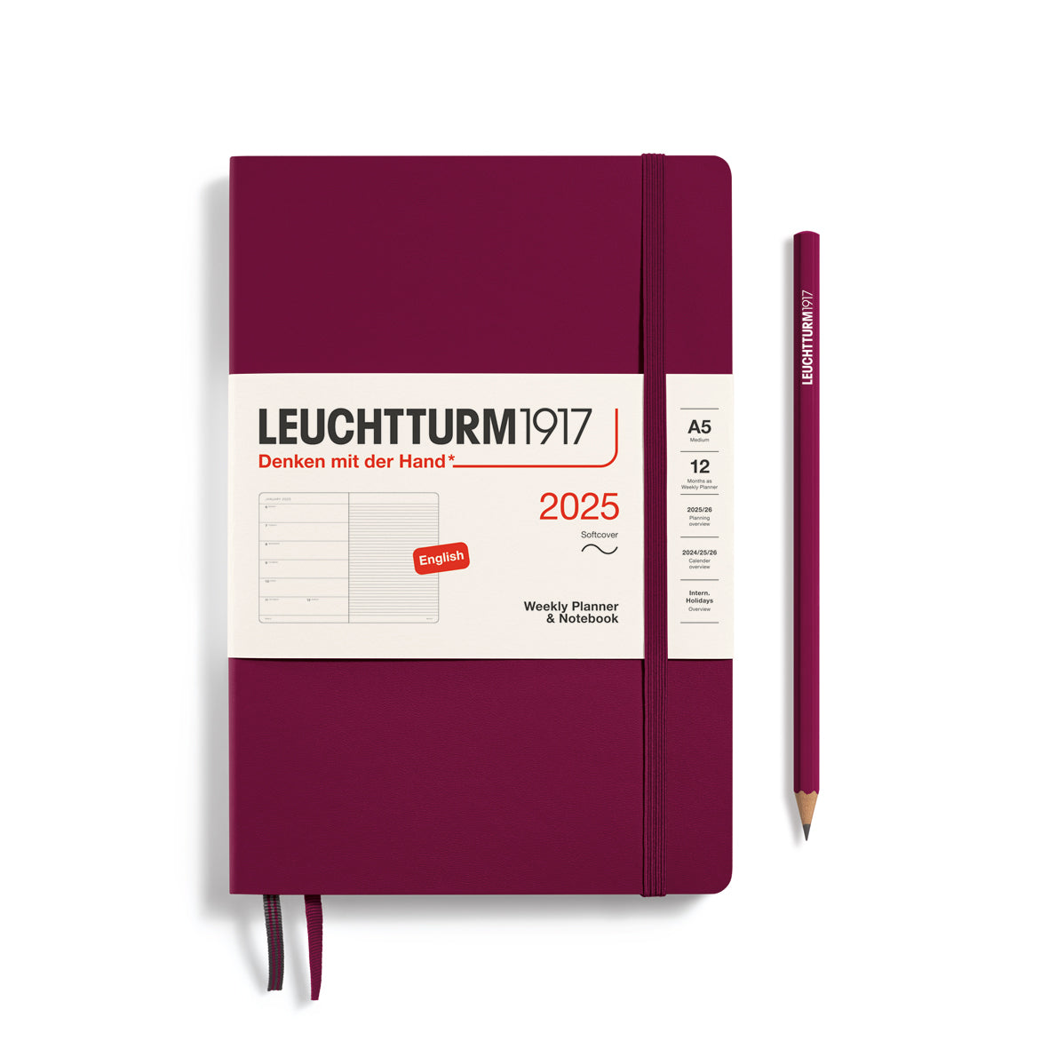 Weekly Planner & Notebook 2025 Softcover