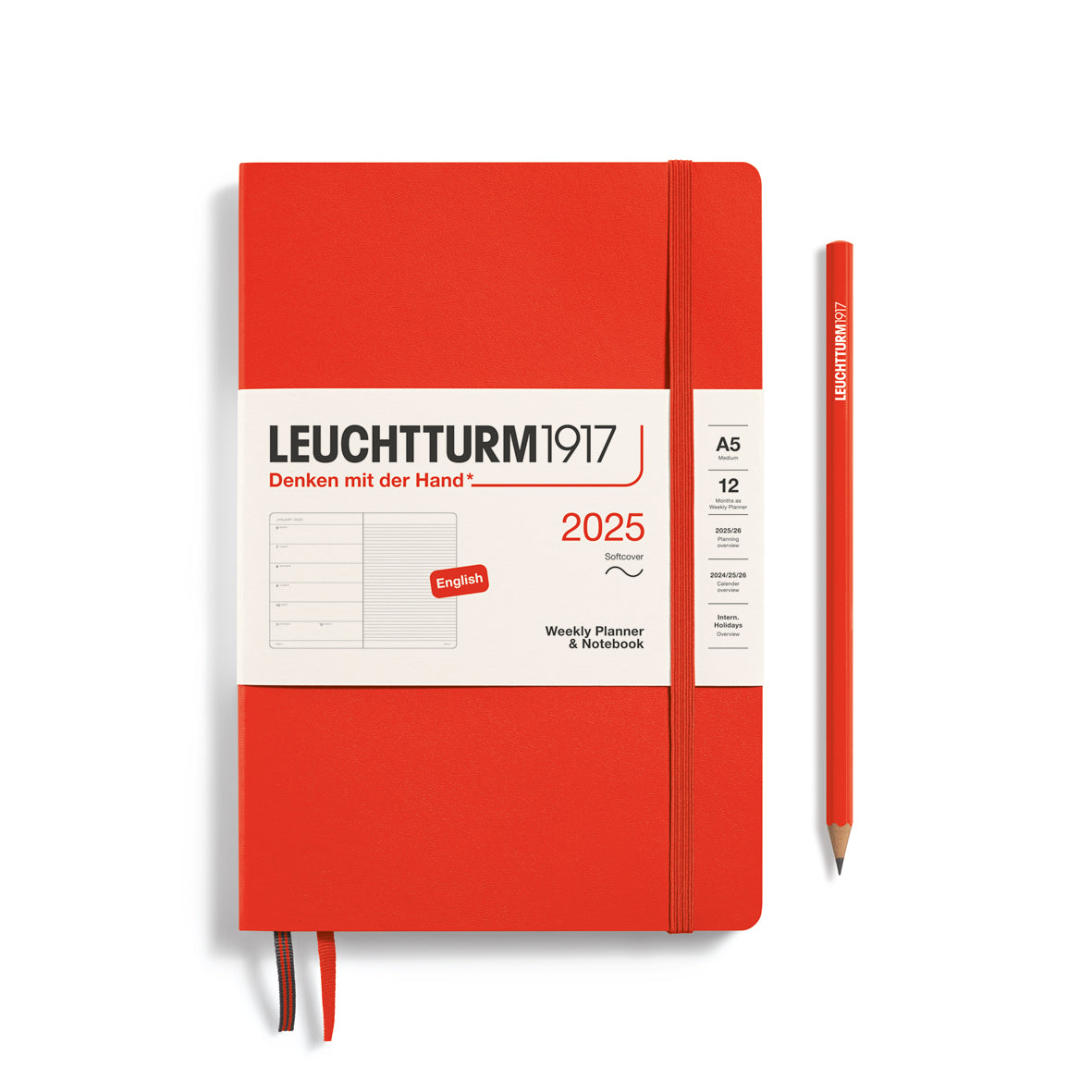 Weekly Planner & Notebook 2025 Softcover