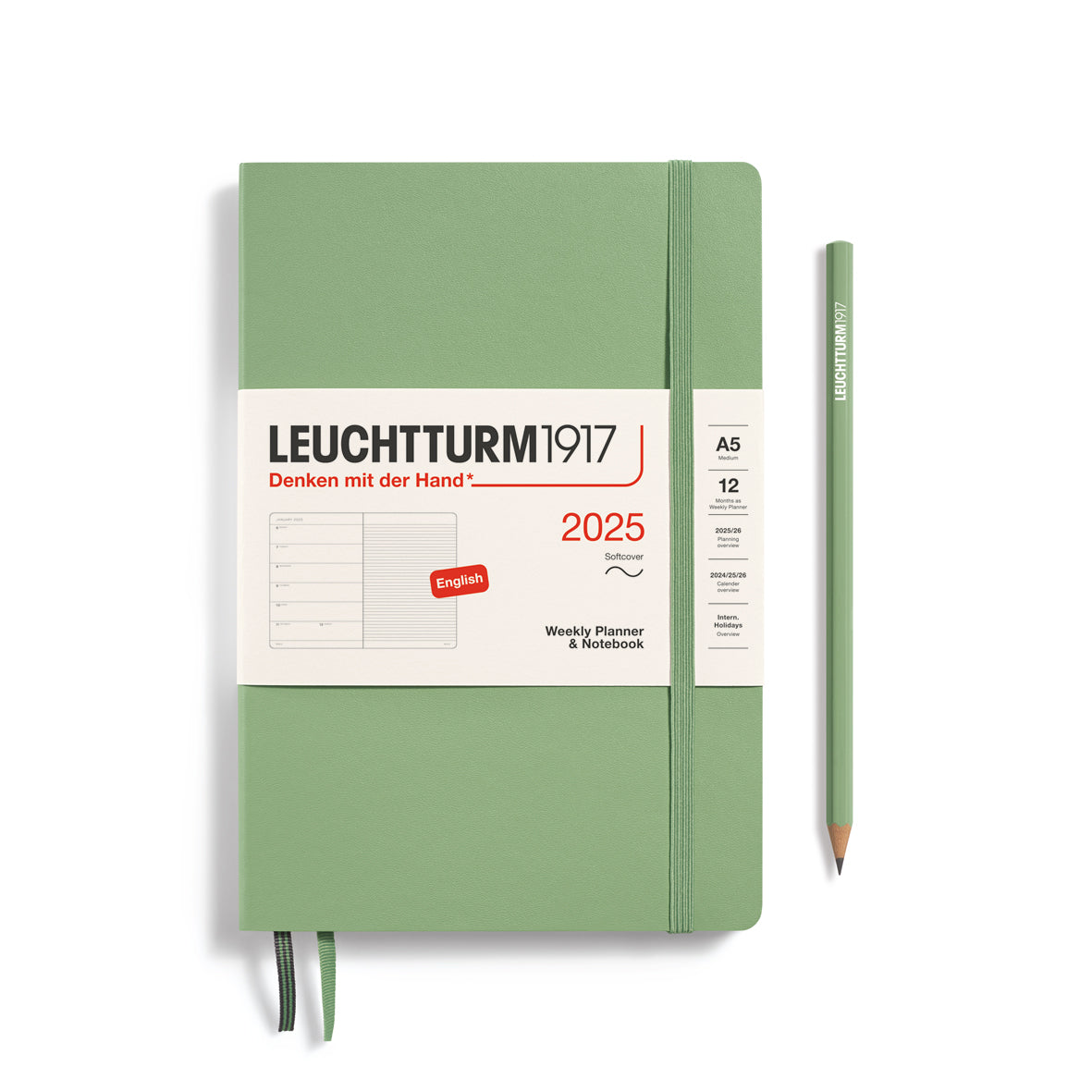 Weekly Planner & Notebook 2025 Softcover
