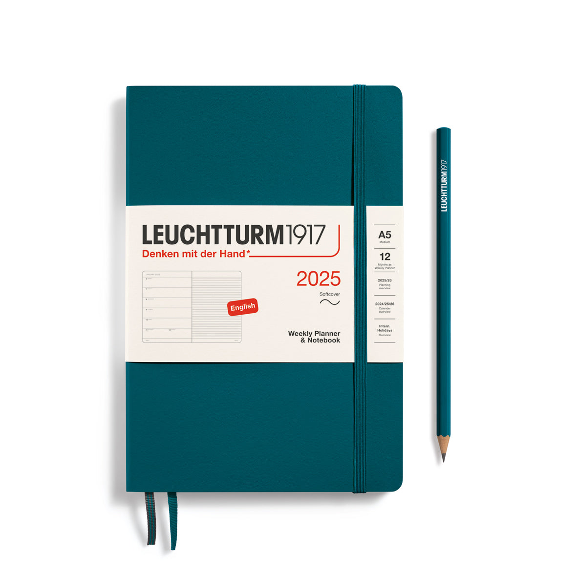 Weekly Planner & Notebook 2025 Softcover
