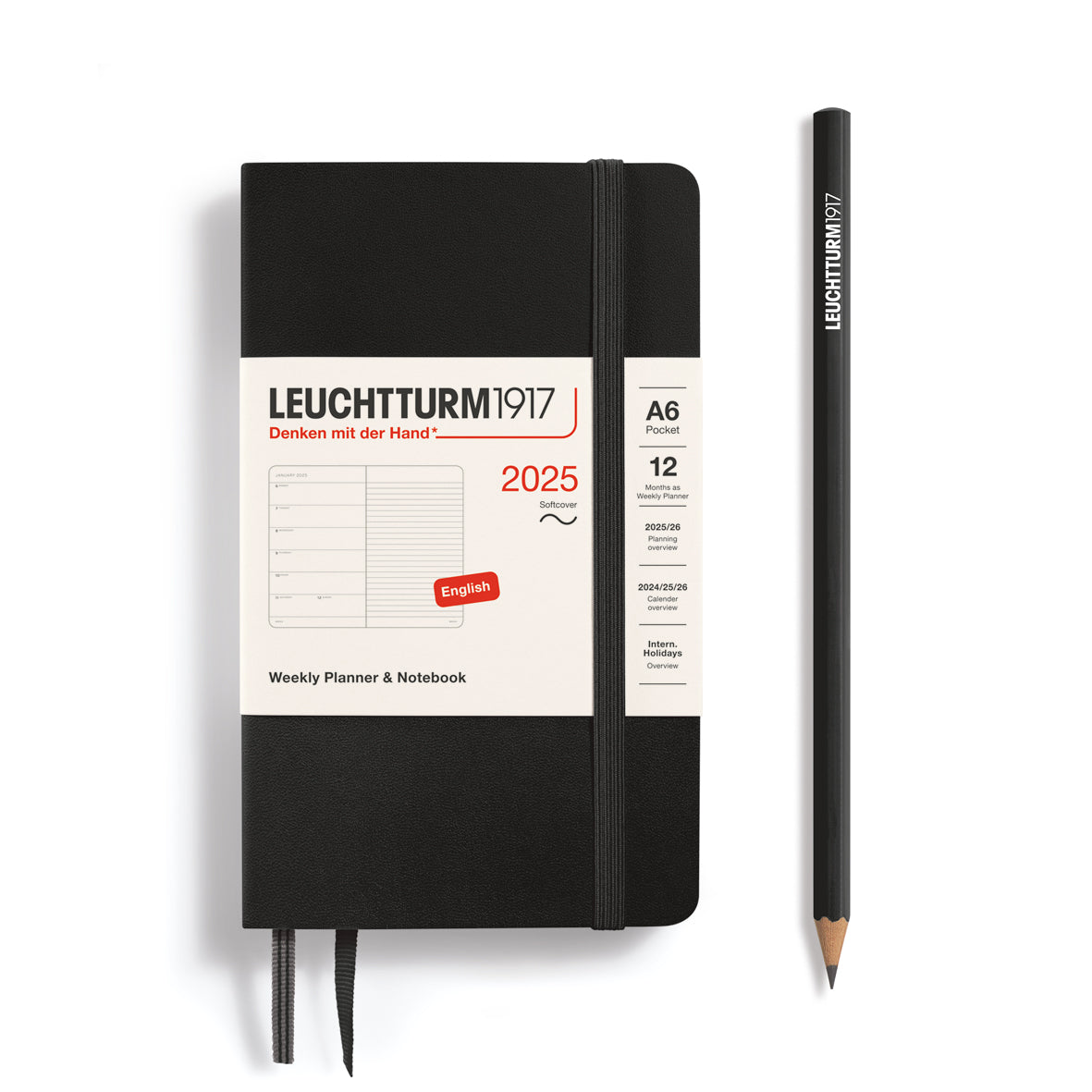Weekly Planner & Notebook 2025 Softcover