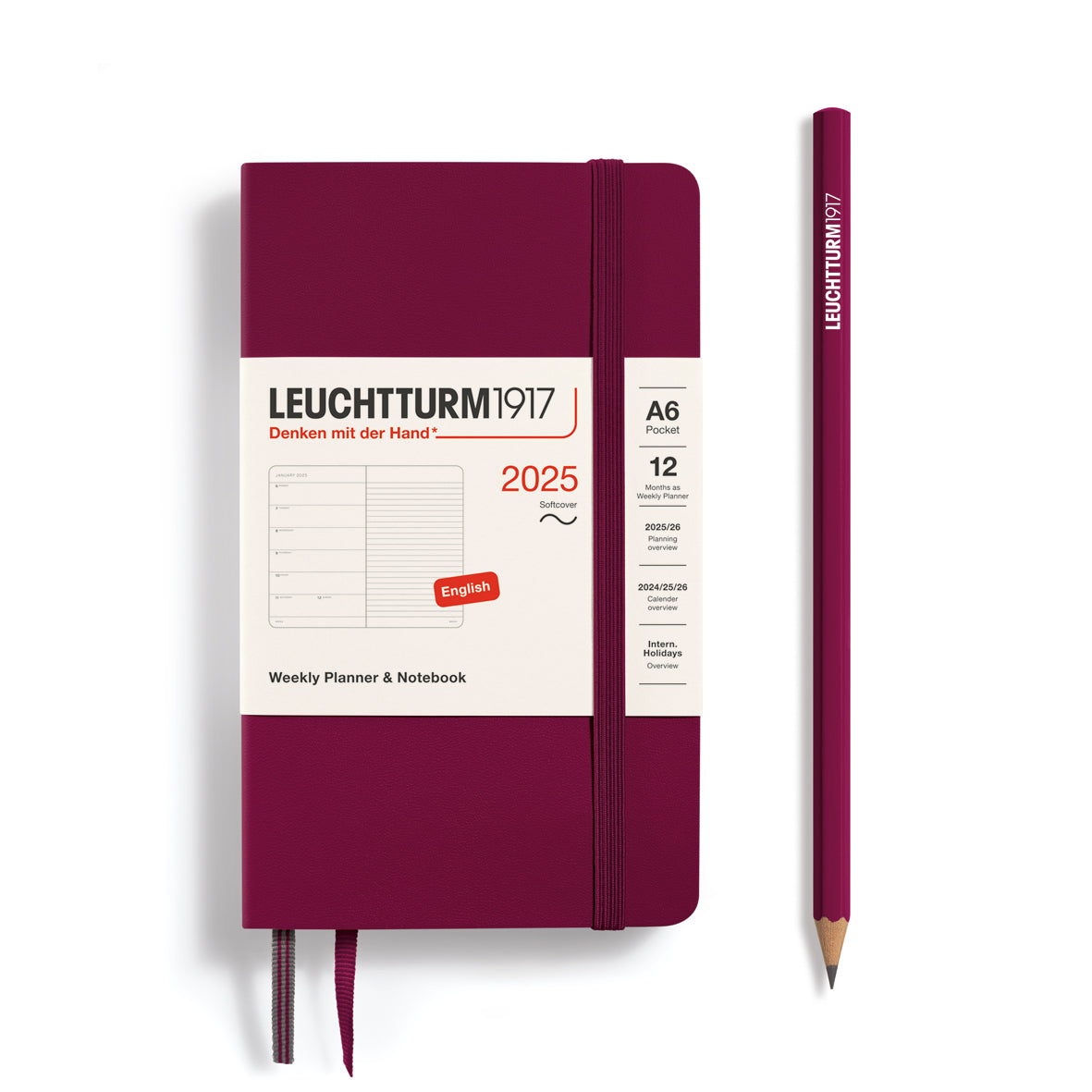 Weekly Planner & Notebook 2025 Softcover