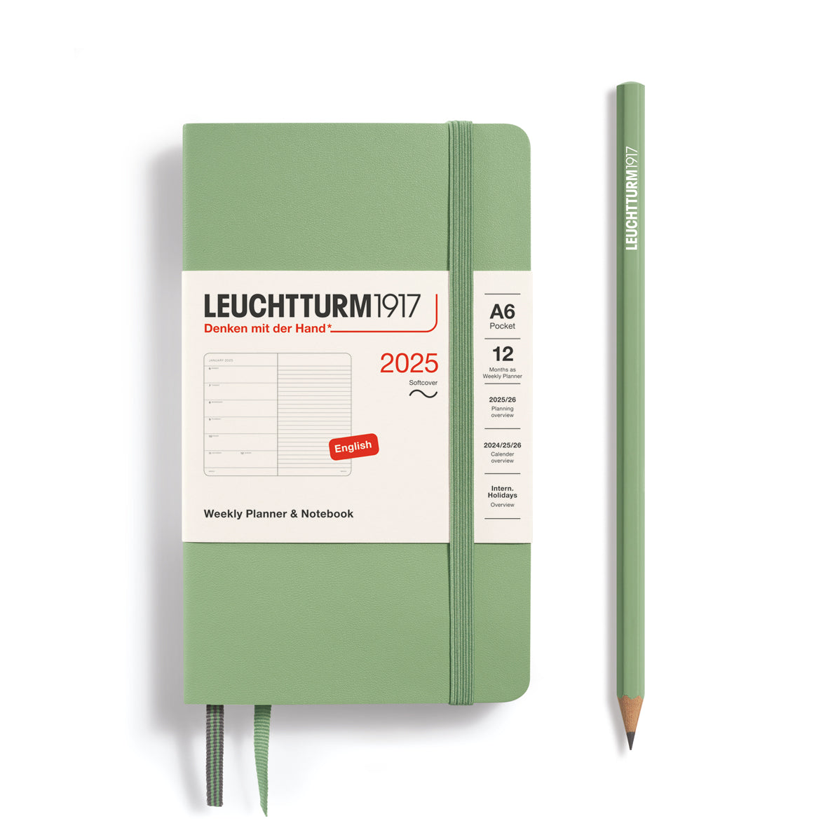Weekly Planner & Notebook 2025 Softcover