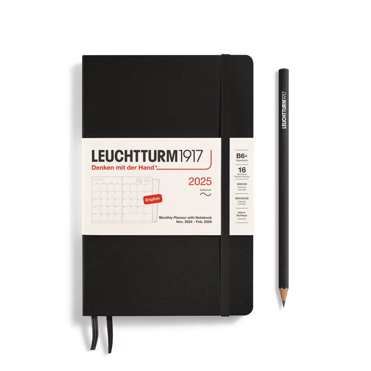 Monthly Planner and Notebook 2025 Softcover