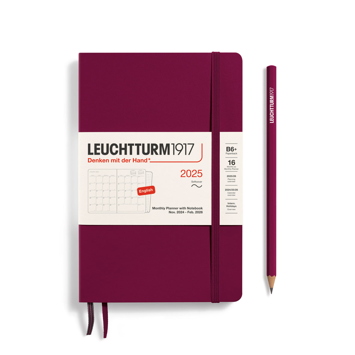 Monthly Planner and Notebook 2025 Softcover