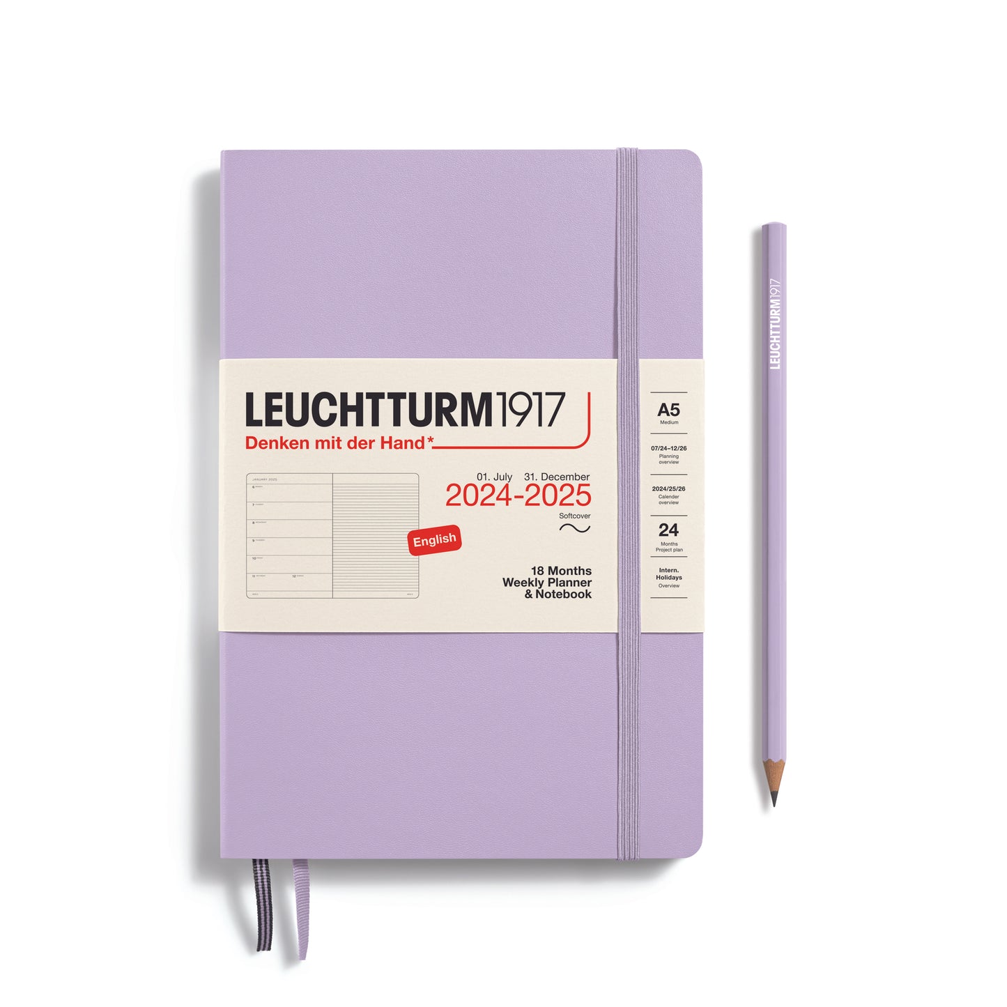 18-Month Weekly Planner & Notebook 2024-2025 Softcover