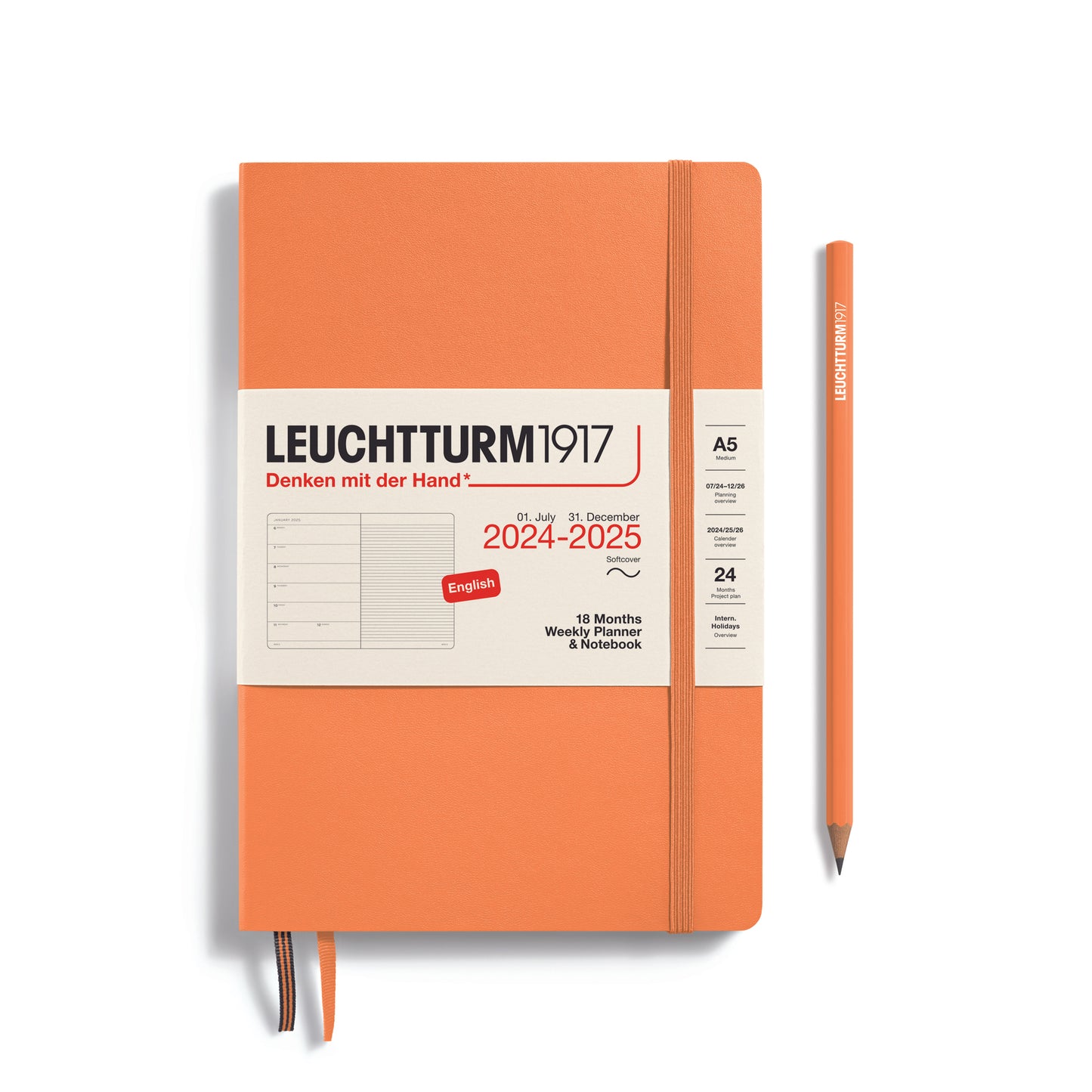 18-Month Weekly Planner & Notebook 2024-2025 Softcover