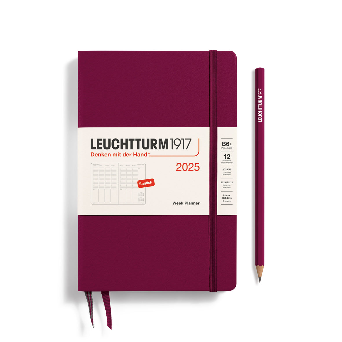 Vertical Week Planner 2025 Hardcover