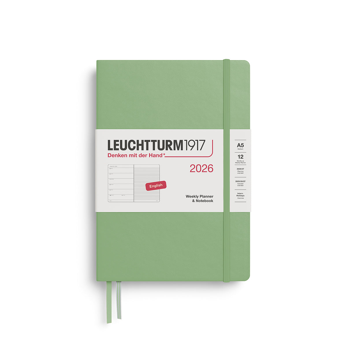 Weekly Planner & Notebook 2026 Hardcover