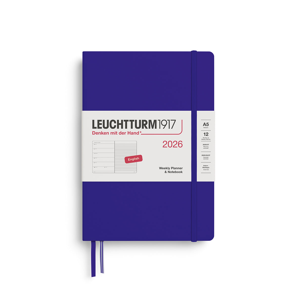 Weekly Planner & Notebook 2026 Hardcover