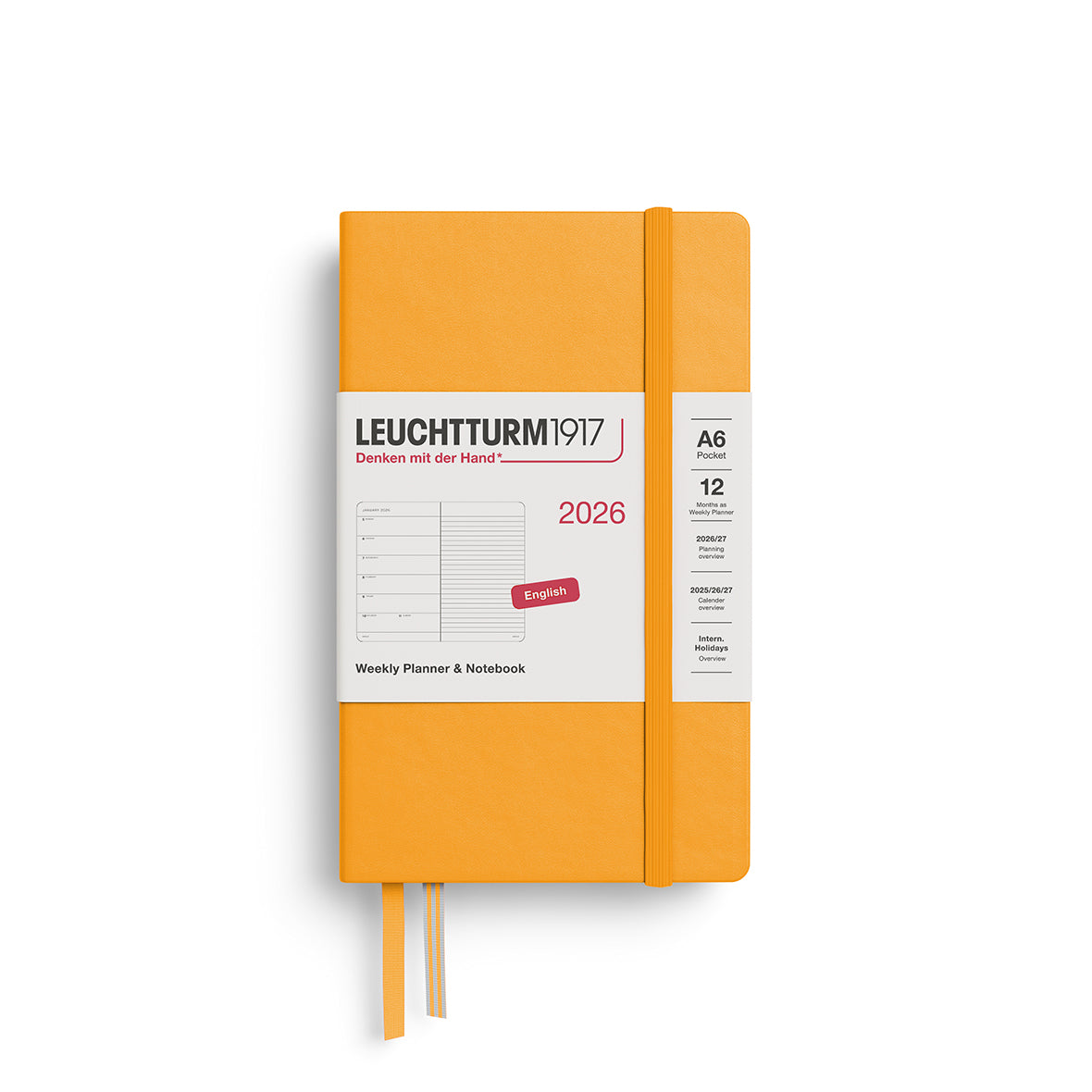 Weekly Planner & Notebook 2026 Hardcover