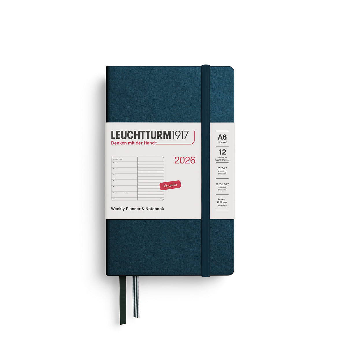 Weekly Planner & Notebook 2026 Hardcover