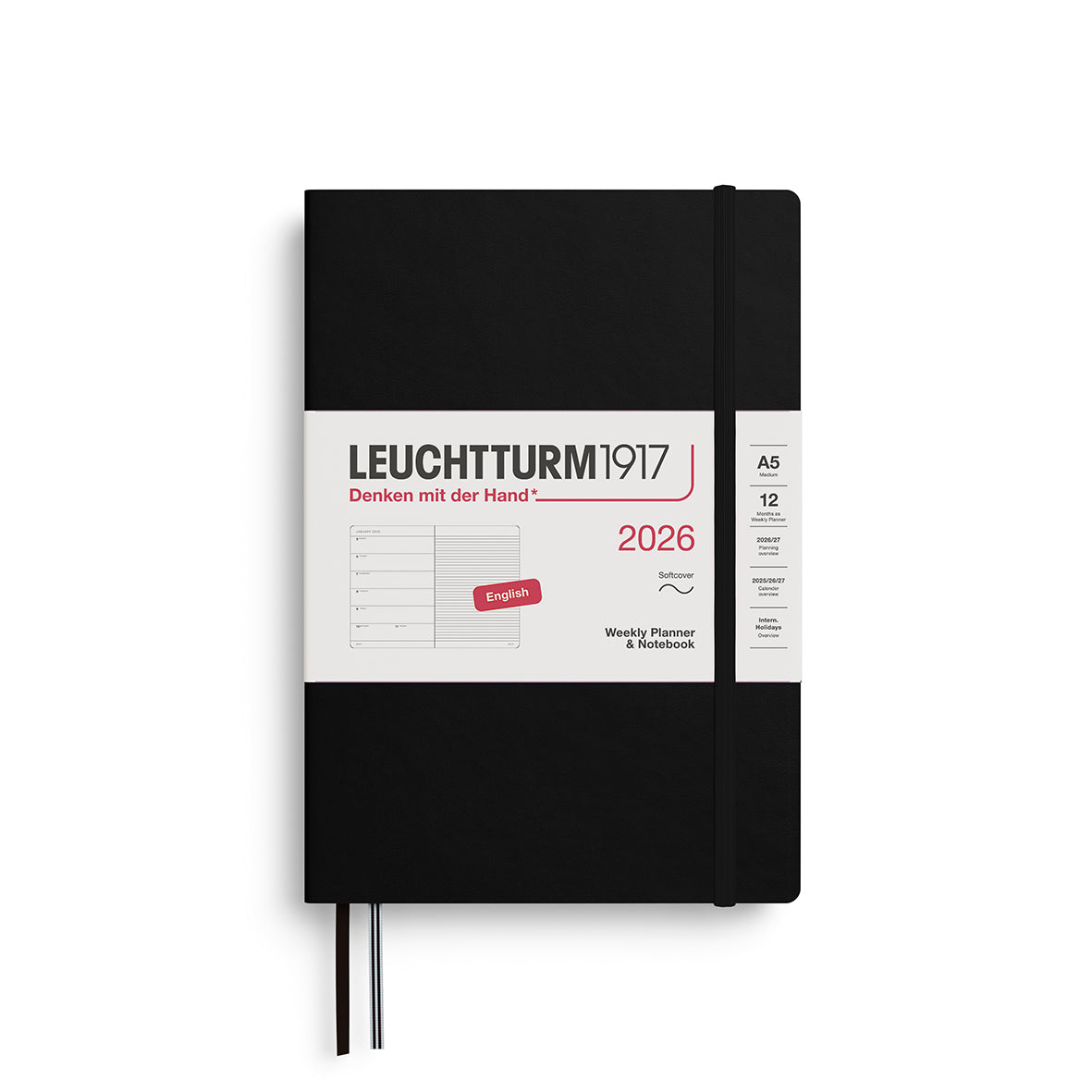 Weekly Planner & Notebook 2026 Softcover