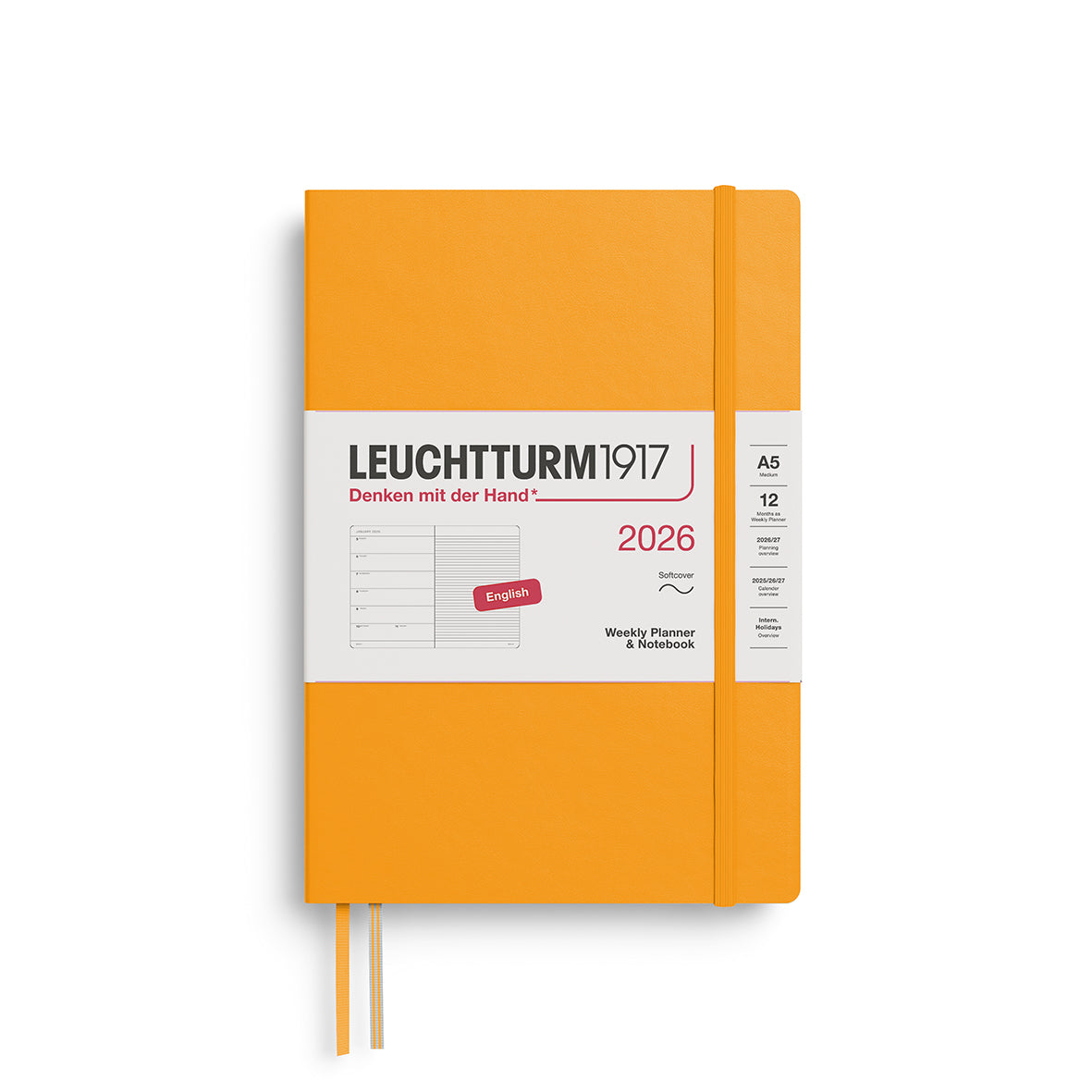 Weekly Planner & Notebook 2026 Softcover