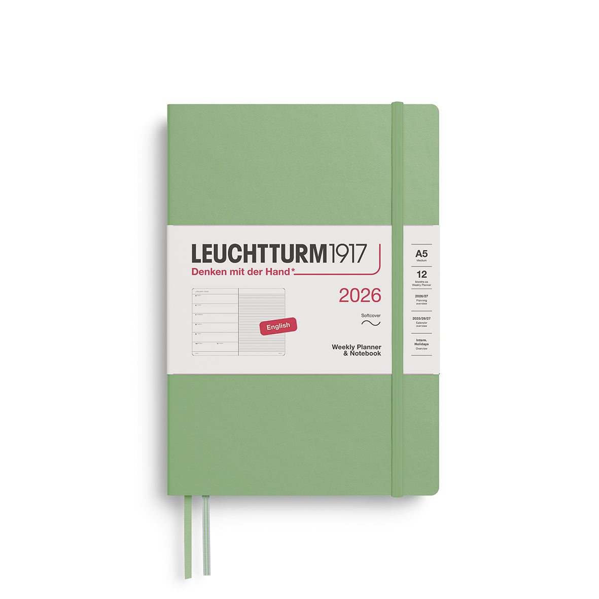 Weekly Planner & Notebook 2026 Softcover