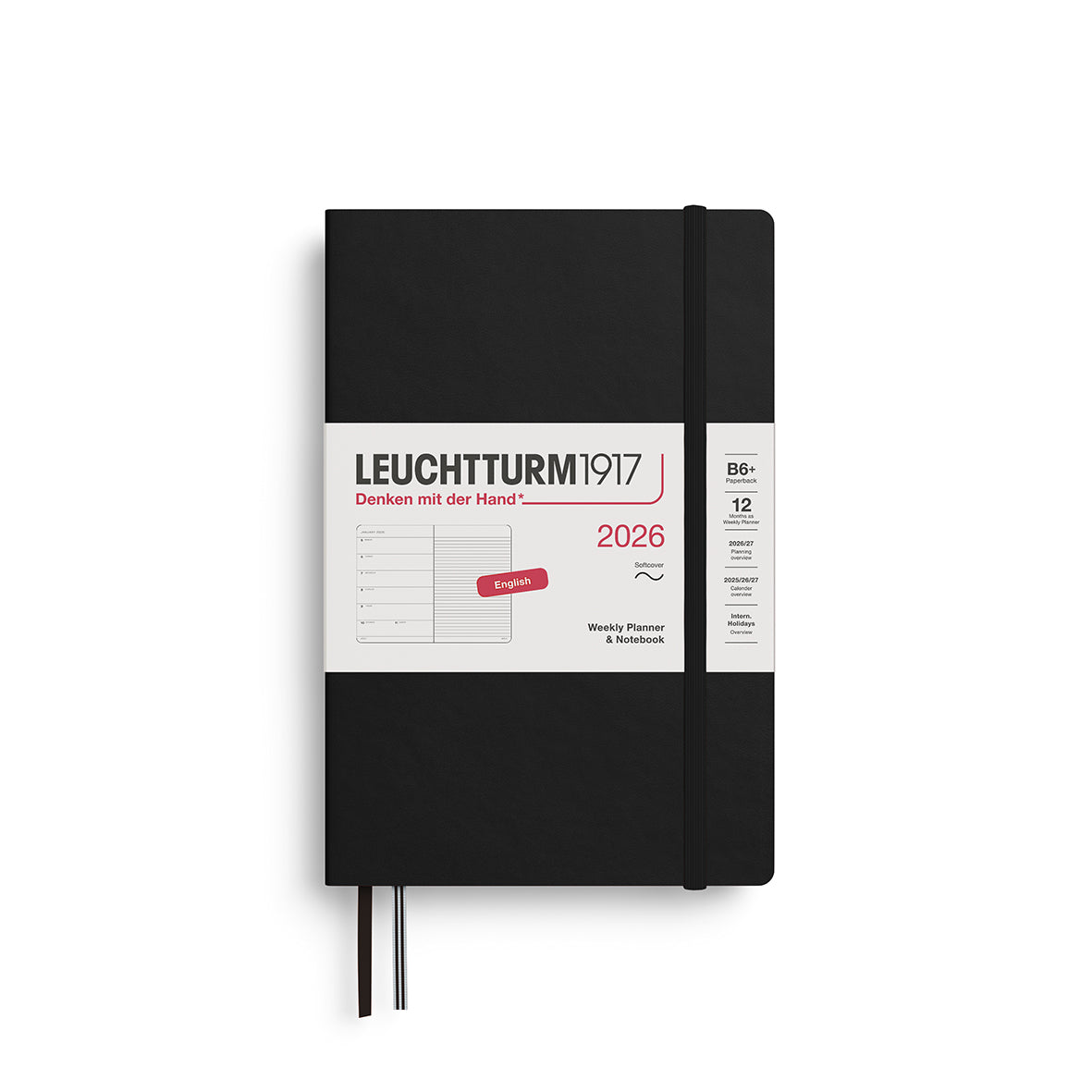 Weekly Planner & Notebook 2026 Softcover