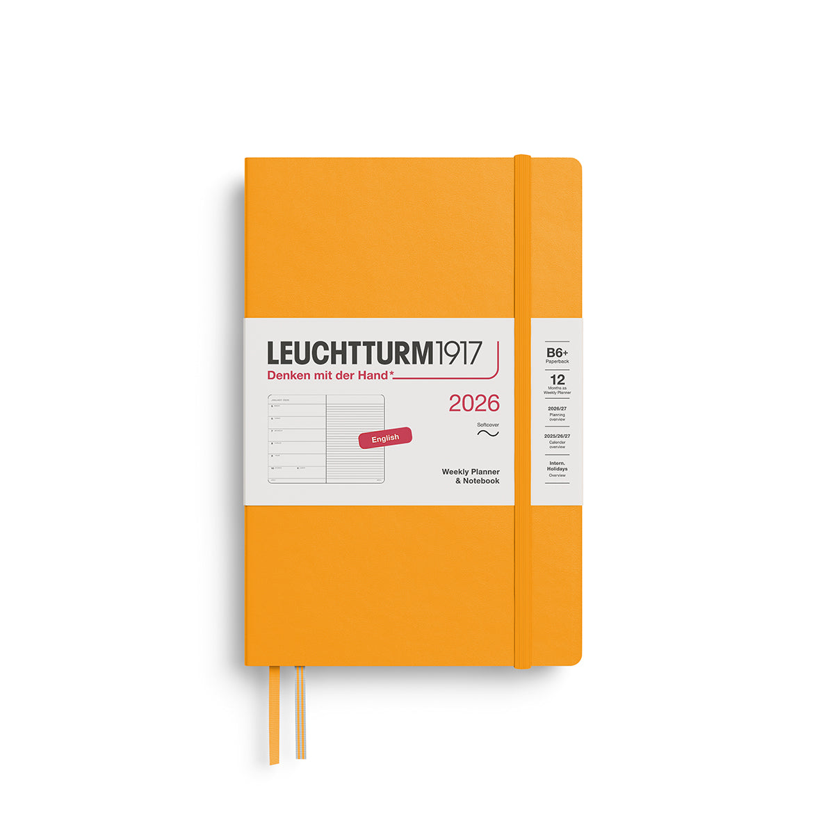 Weekly Planner & Notebook 2026 Softcover