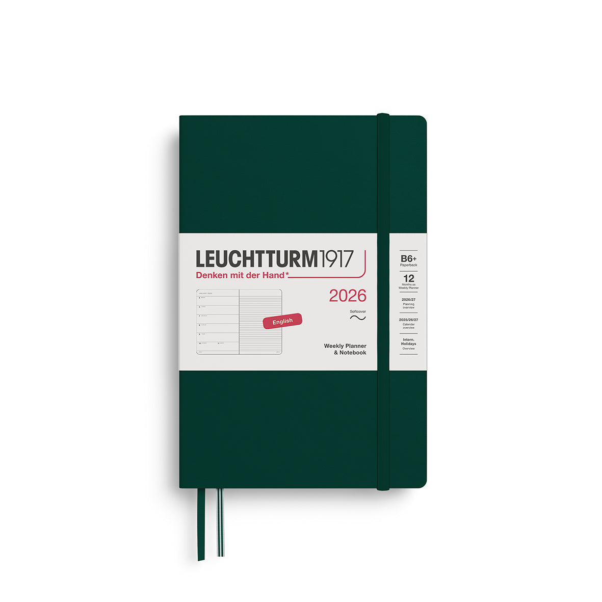Weekly Planner & Notebook 2026 Softcover