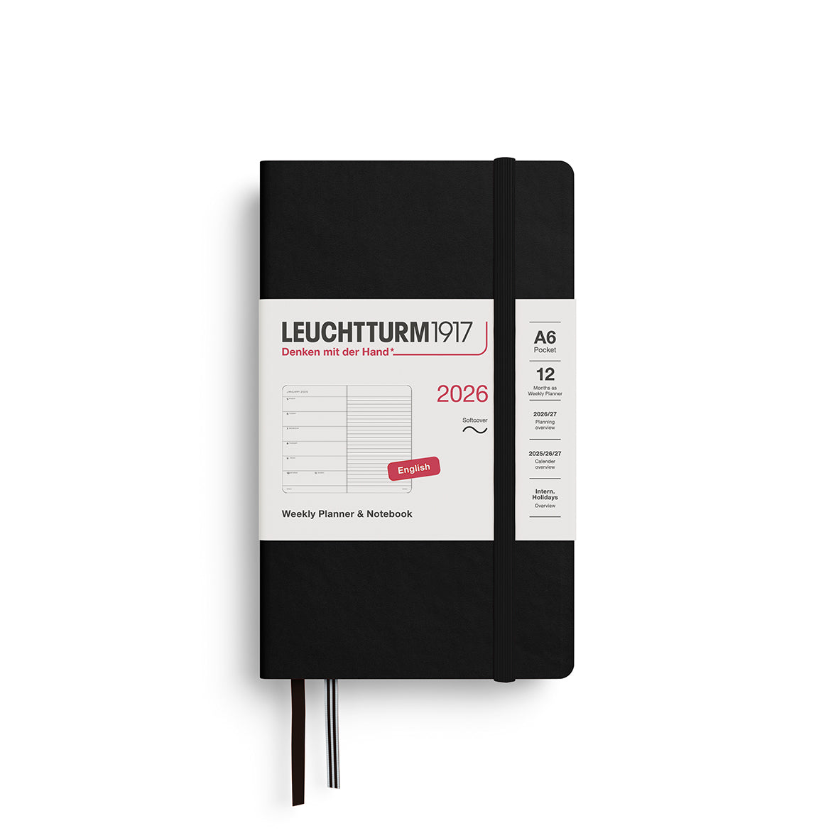 Weekly Planner & Notebook 2026 Softcover