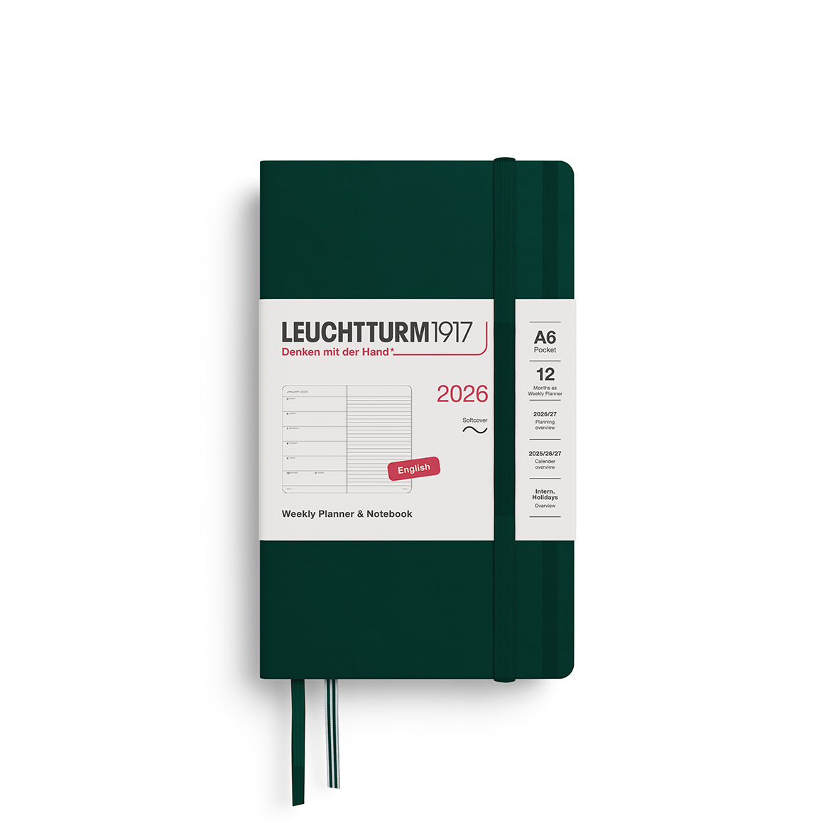 Weekly Planner & Notebook 2026 Softcover